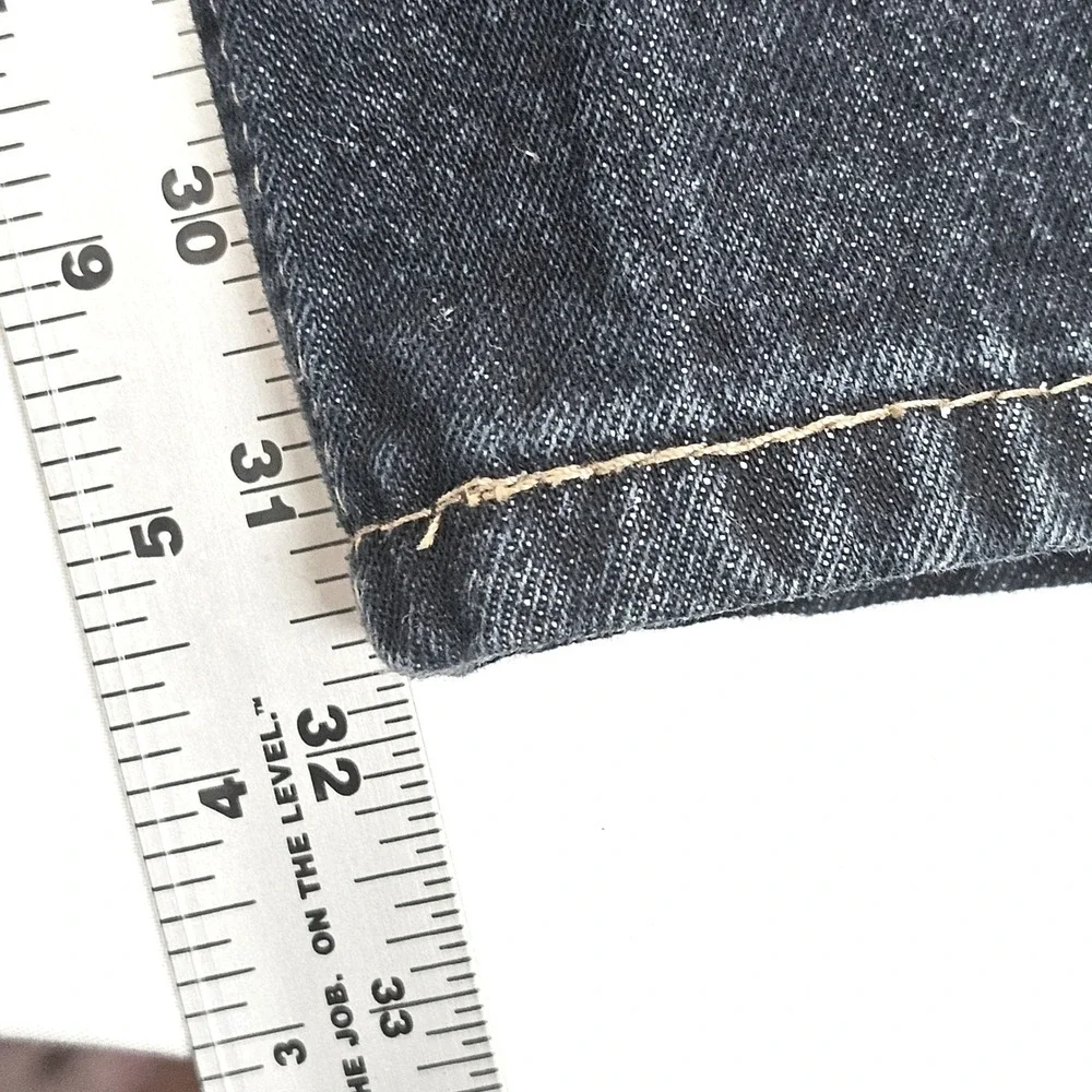 Levis 505 Regular Fit Dark Wash Indigo Straight Leg Denim Jeans 38x32 00505-0216